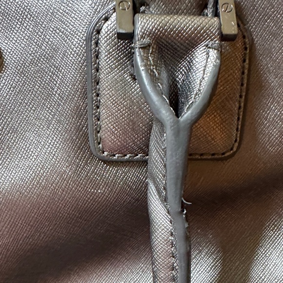 Tory Burch Shimmering Silver Tote - Picture 16 of 16